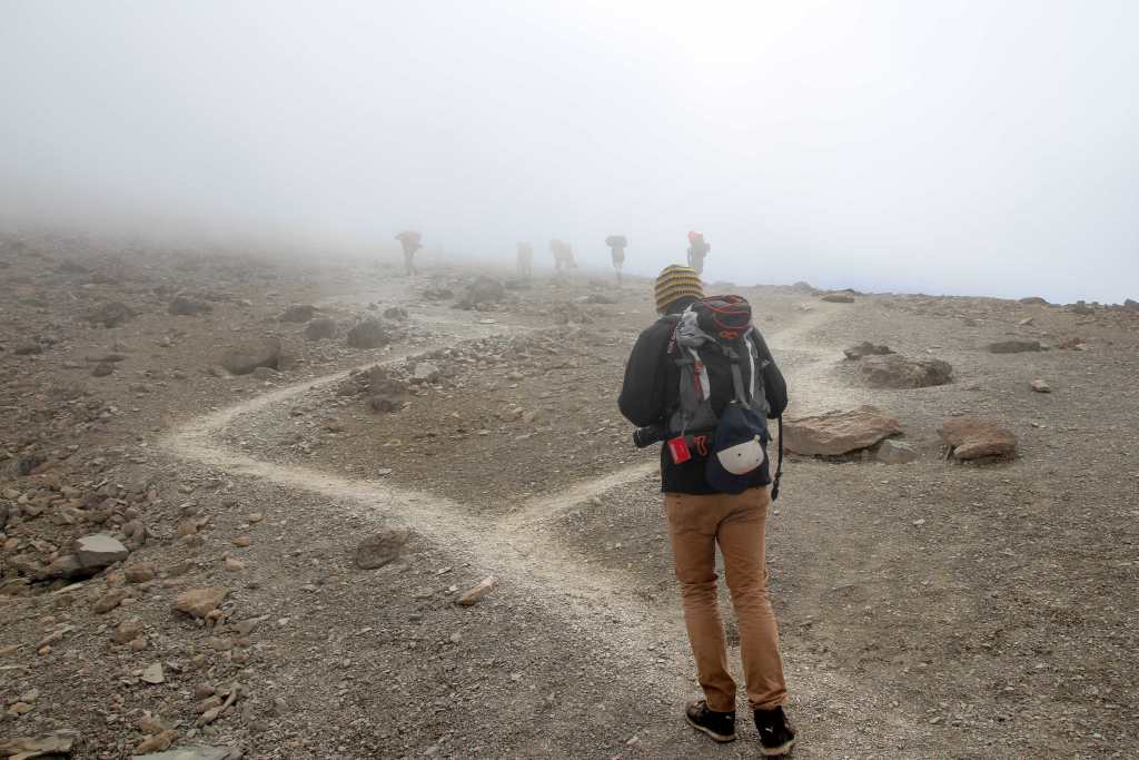 Mangotrails, Tansania, Kilimanjaro, Foto, Nebel, Machame Route auf den Kilimandscharo